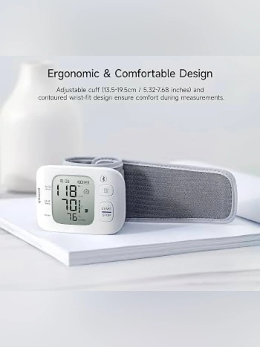 Yuwell Blood Pressure Monitor Wrist Cuff, Digital Display NEW YE8800AR